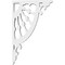 Ekena Millwork Wagon Wheel Architectural Grade PVC Bracket, 5/8"W X 5"D X 8"H BKTP01X05X08WW - alternate 2